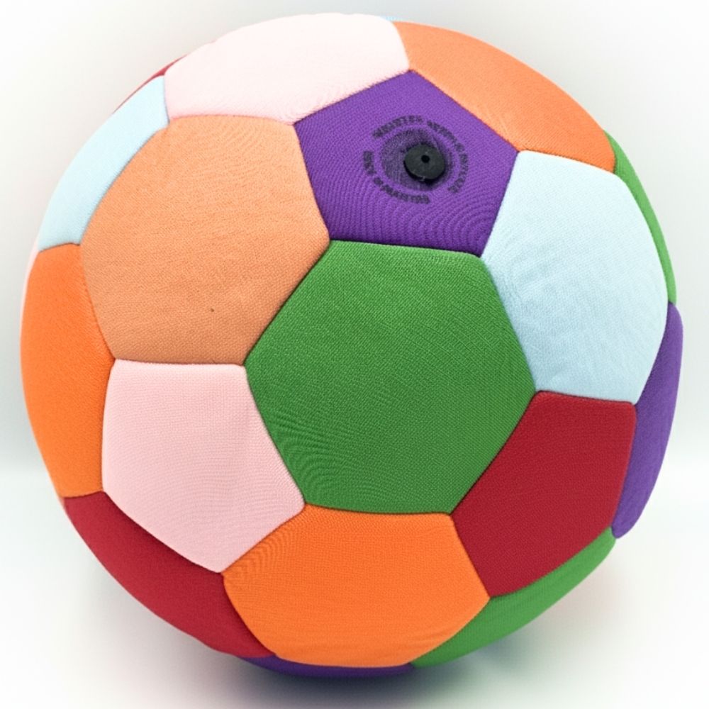 close-up detail of The House Ball on a white background