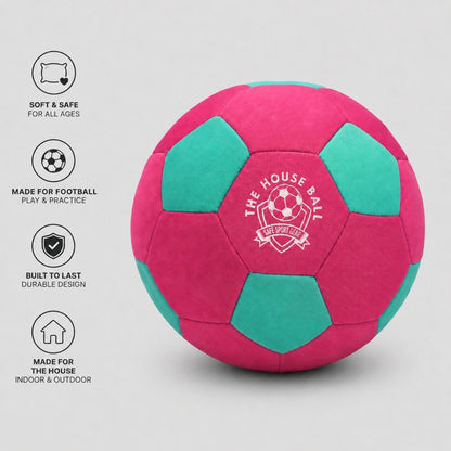 The Pink House Ball with Safe Sport Gear logo on a light gray background
